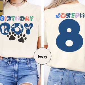 Comfort Colors Puppy Birthday Boy Shirt, Boy Girl Birthday Shirt, Puppy Birthday Party, Puppy Pawty Tee, Dog Party Shirt