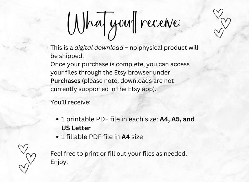 Printable to Do List Template: Fillable PDF Task Planner (A4, A5, US ...
