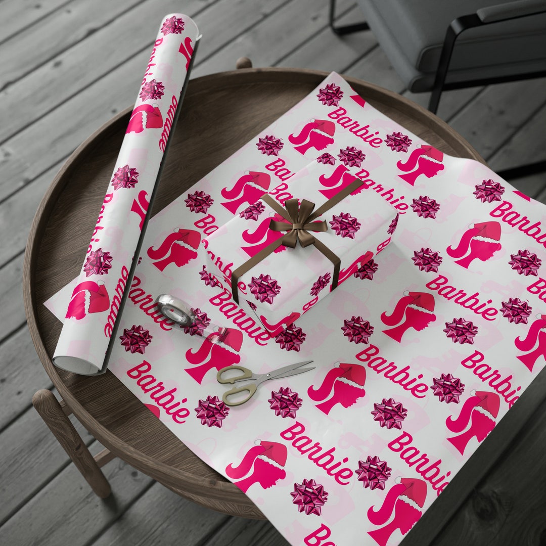 Barbie Christmas Wrapping Paper, Customizable Barbie Gift Wrap, Barbie — free download