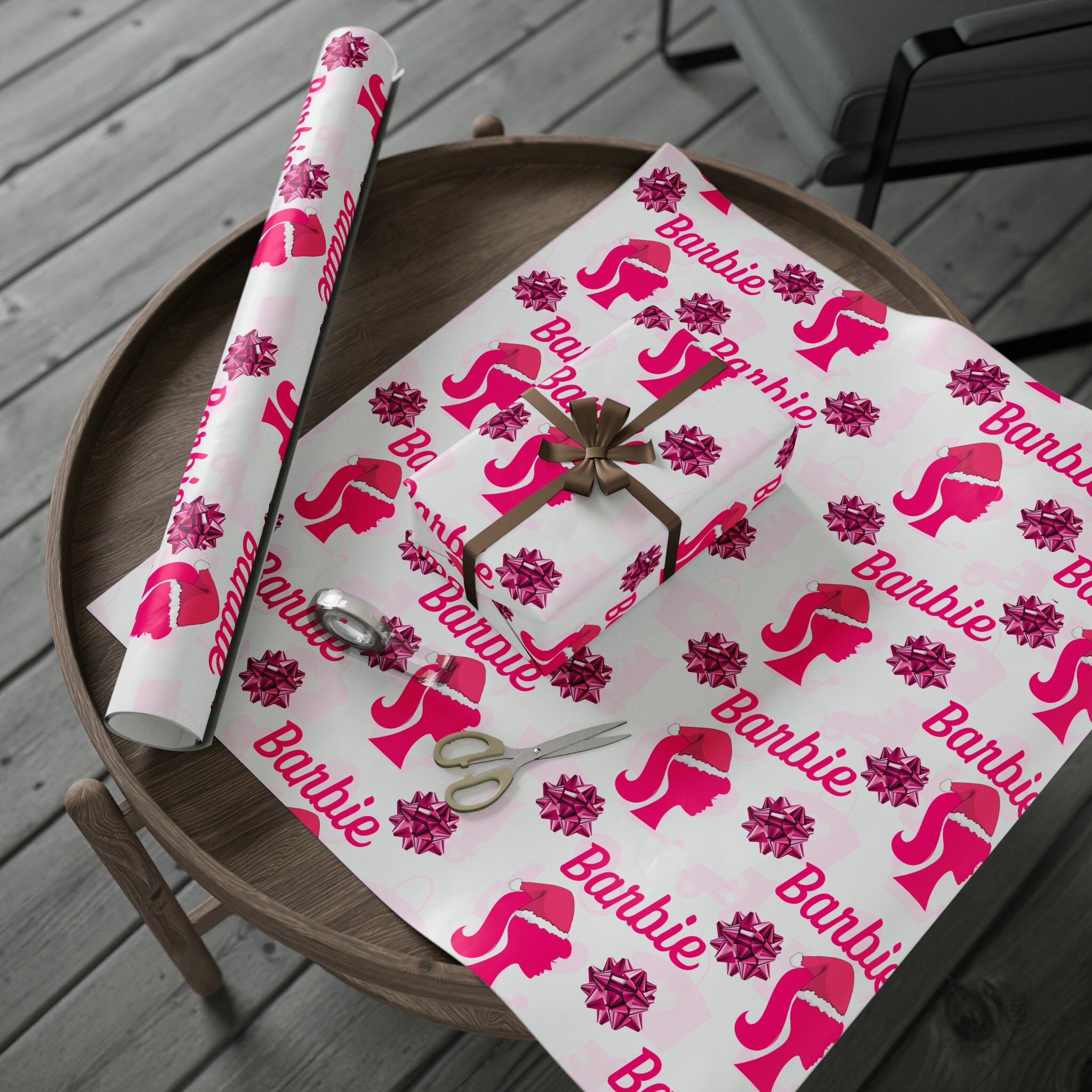 Barbie 40 sq ft Gift Wrap - Yahoo Shopping