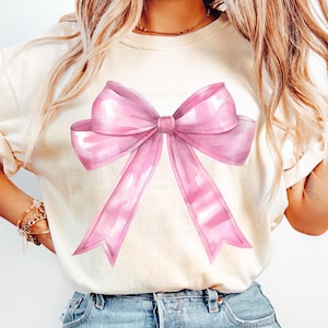 Coquette Pink Bow Png - Beautiful Pink Bow Clipart - Trendy Bow Png - Coquette Aesthetic Bow File - Light Pink Bow Png - Pink Bow Cricut