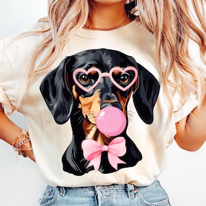 Dackel Rosa Kaugummi Png Lustiger Hund Meme Png Dackel Hund Pink Png Kaugummi Sonnenbrille Png Hund Rosa Schleife Png