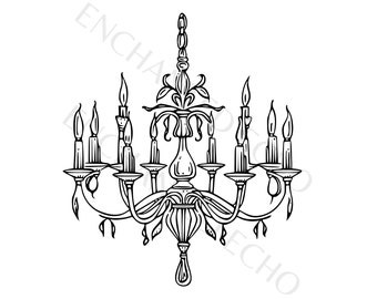 Lustre elegante em SVG, lâmpada coquete em PNG vetorial