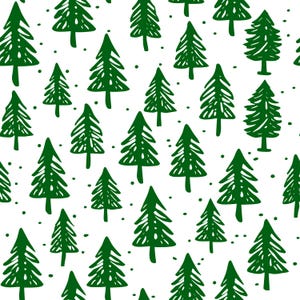 Seamless Christmas Trees Pattern SVG Christmas Seamless Pattern With Png Included Pine Tree Seamless Pattern Christmas Digital Wallpaper
