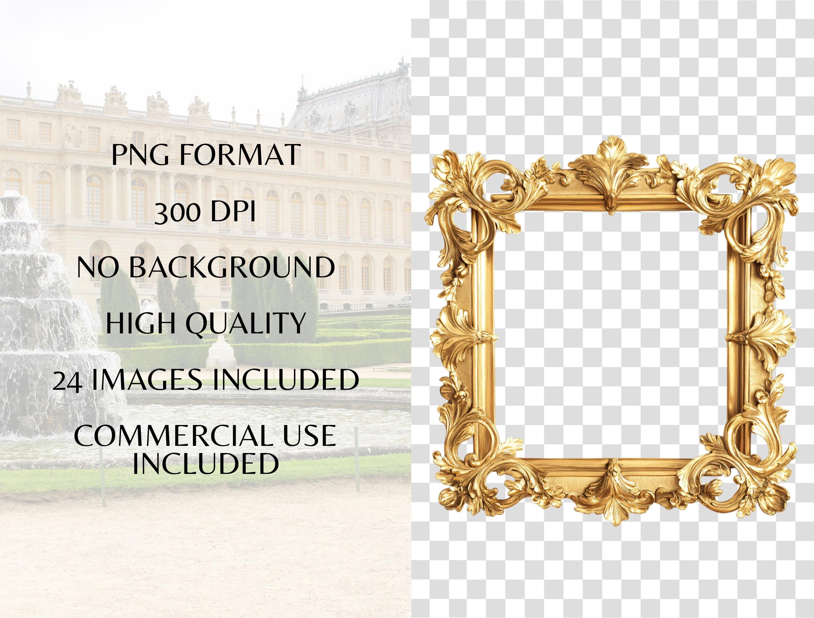 Gold Rococo Frames Clipart Bundle - Antique Victorian Renaissance ...