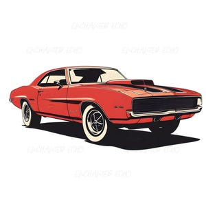 Vintage Muscle Car Png Vintage Car Sublimation