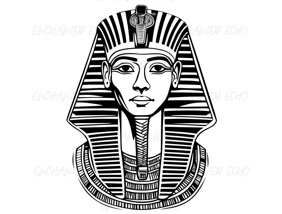 King Tut SVG + PNG Pharoah SVG King Tutankhamun Egyptian Png - Etsy