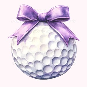 Kokarda do piłki golfowej Dziewczęca PNG - Kokarda do sezonu golfowego PNG - Fioletowa dziewczyna do golfa PNG - Kokarda do golfa Png - Preppy Png - Kokarda do wózka golfowego Kokarda do golfa Golf Mom