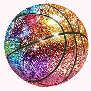 Basket-ball à paillettes Girly PNG - Basket-ball à paillettes PNG - Basket-ball maman PNG - Basket-ball disco Png - Basket-ball à paillettes Png
