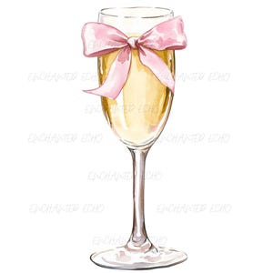Champagne Png Nœud Rose Champagne Png Bonne Année 2025 Png Coquette Nœud Rose PNG - Coquette Nœud Du Nouvel An Png - Célébration Champagne Png