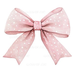 Noeud coquette rose pastel PNG - Noeud coquette ruban à pois PNG - Noeud rose girly Png - Noeud délicat point PNG Doux fille Png Bébé fille png