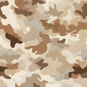 Desert Camouflage Digital Wallpaper Light Camouflage Seamless Pattern PNG Beige Tan Camo Seamless Pattern Military Camouflage Digital Paper