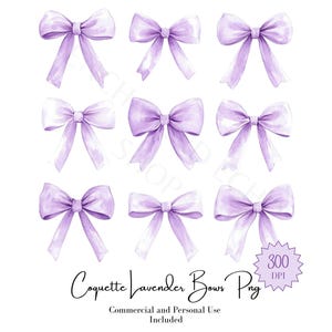 Weiches Mädchen Ästhetisches Aquarell Lavendel Bögt Png, Kommerzielle Nutzung Rosa Bögen Clipart, Zarten Kindergarten Clip Art, Feminine Kokette Digitale Kunst