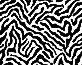 Seamless Zebra Print Pattern SVG + PNG Set, Repeating Animal Print Digital Paper