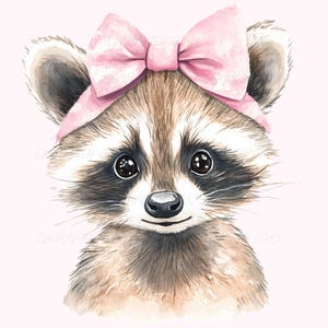 Noeud de raton laveur rose Png Coquette Noeud de raton laveur rose Png Noeud rose bébé raton laveur Png Noeud rose de raton laveur bébé fille Sublimation raton laveur amoureux Png