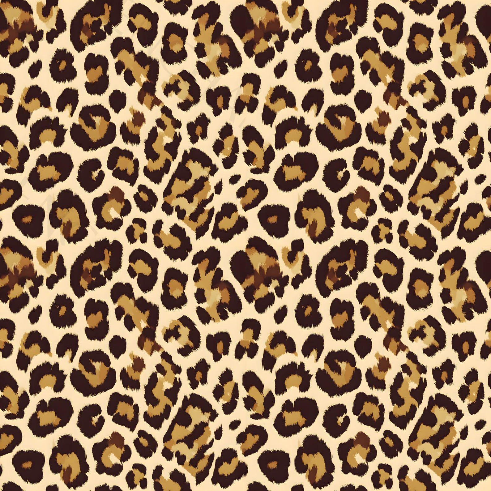Leopard Print Seamless Pattern PNG - Repeating Cheetah Spots Digital ...