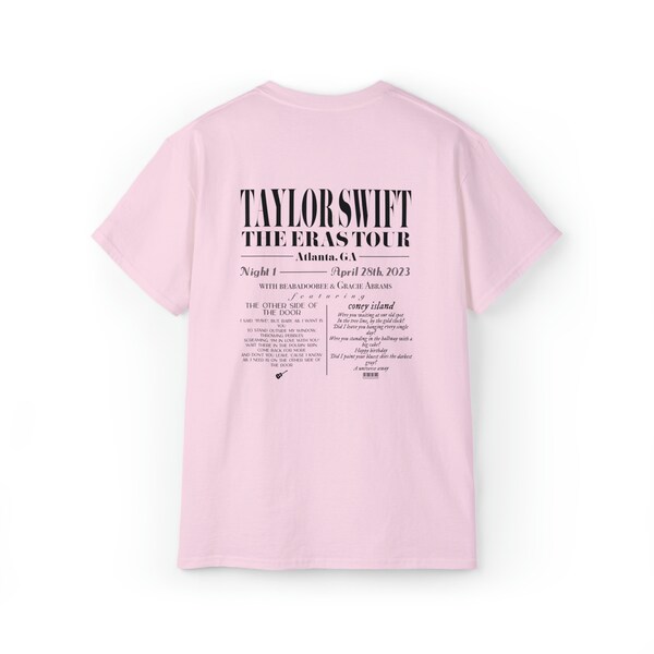 Night 1, Atlanta Tee, Surprise Songs, Eras Tour, Concert Merch, Vintage, Swiftie, Gift, Taylor Swift