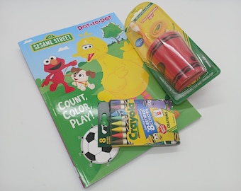 Libro para colorear de Barrio Sésamo, crayones Crayola y juego de cepillo de dientes Crayola