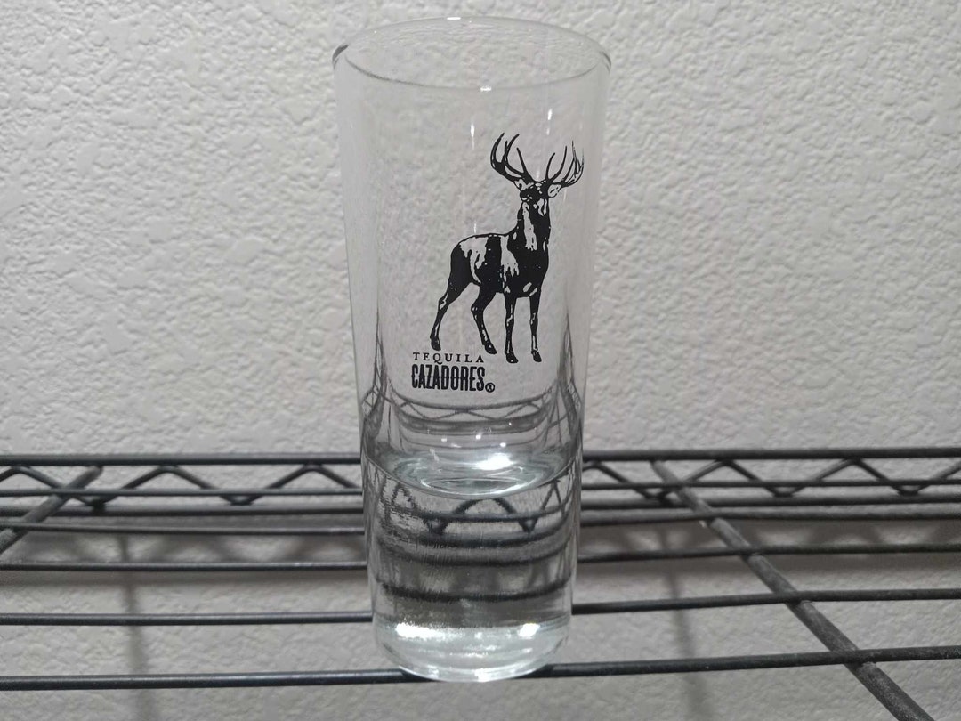 Cazadores Tequila Deer Hunter Double Shot Glass Large Etsy