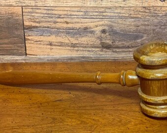 Vintage houten rechterhamer