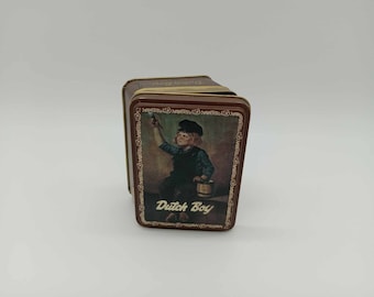 Vintage Dutch Box Paint Hinged Collectible tin Since 1907