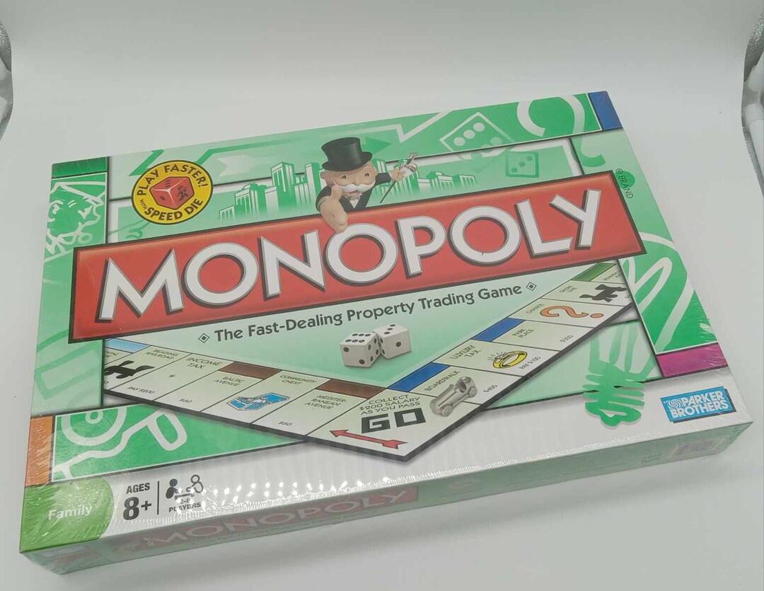 Monopoly Board Game/play Faster Die/brand New Etsy