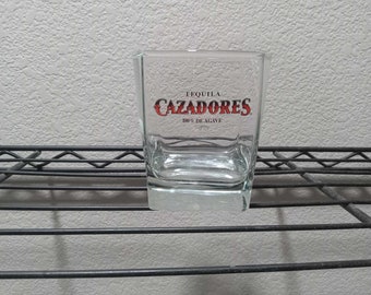 Cazadores Tequila Square Bottom Rocks Glass