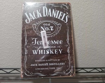 Jack Daniel's Metal Beer Sign For Man Cave 8x10 inches