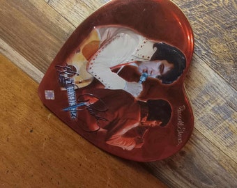Heart Shaped Elvis Presley Russell Stover Tin