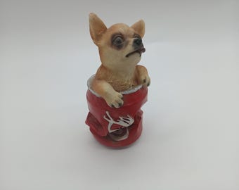 Rodent in a Crushed Coca Cola Can Figure