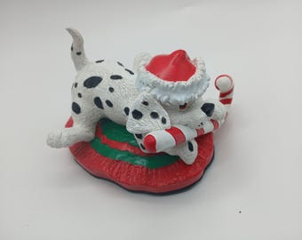 Dalmation Pup with Candy Cane Figure (heavy)
