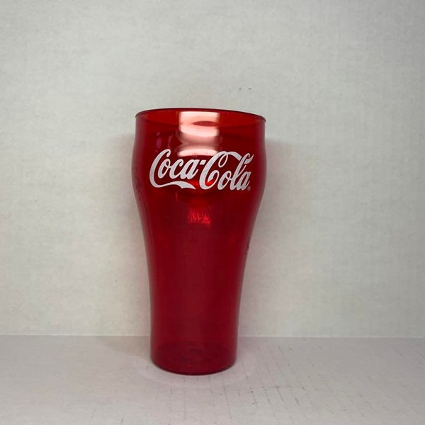 Coca Cola red plastic glass