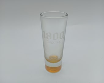188 Tequila Shot Glass Yellow Bottom