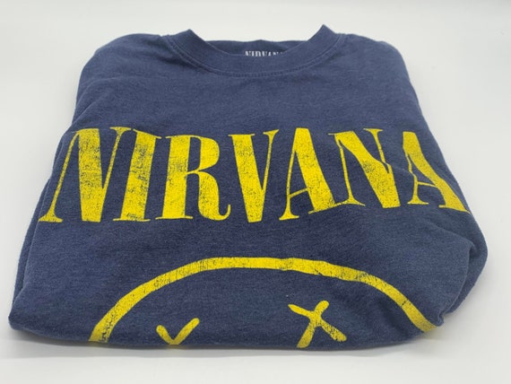 Distressed Nirvana Vintage Men Medium Shirt - image 1