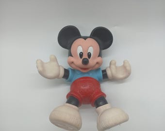 Vintage Mickey Mouse Rubber 9 inches tall