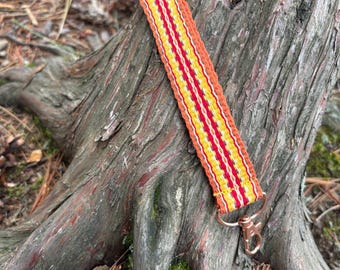 Hand Woven Wristlet With Swivel Clip