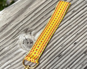 Hand Woven Wristlet With Swivel Clip