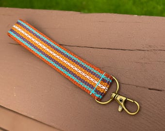 Hand Woven Wristlet With Swivel Clip