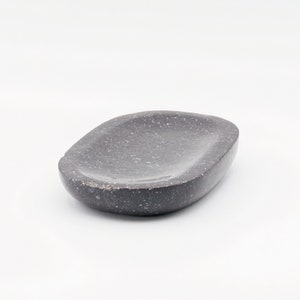 Oval Black Stone Dish image 1