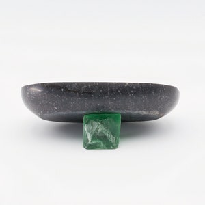 Oval Black Stone Dish image 2