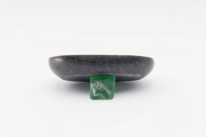 Oval Black Stone Dish image 2