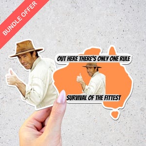Russell Coight Out Here There&#39;s Only One Rule: Survival Of The Fittest Sticker Bundle