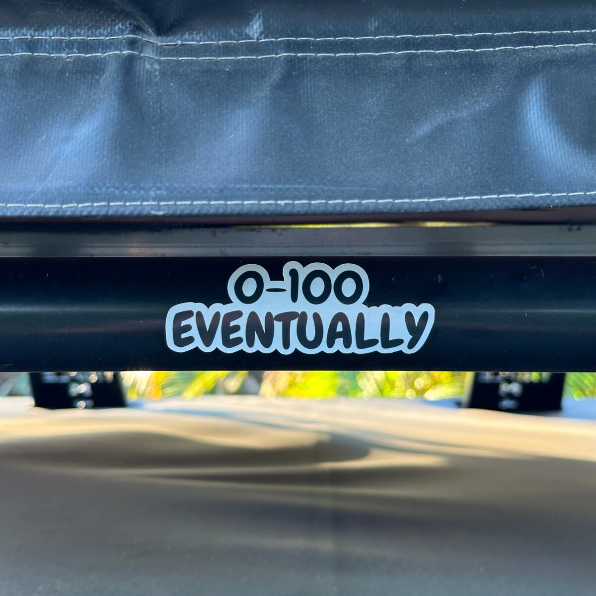 0-100 Eventually Sticker Car Sticker Car Decal Bumper Sticker Funny Car ...
