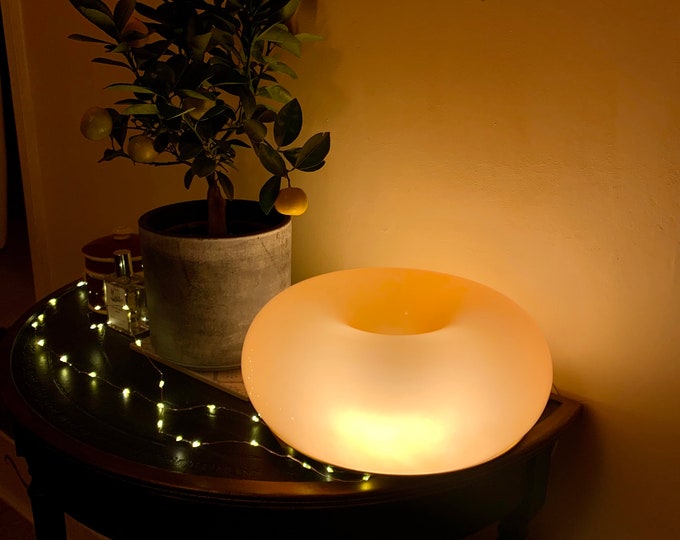 Ikea VARMBLIXT Table and Wall Lamp, Limited Edition Ikea Doughnut Lamp