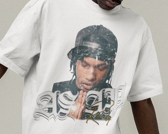 Asap Rocky Tshirt, Asap Rocky Bootleg Tshirt, Rapper Shirt, Hip Hop Tee, Rap Tee, Music Gift, Vintage Tee, 90s Style Graphic Shirt Retro Tee