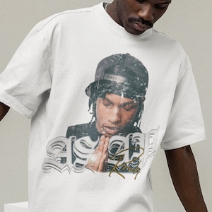 エイサップ ロッキー Tシャツ、エイサップ ロッキー ブートレッグ Tシャツ、ラッパー シャツ、ヒップホップ Tシャツ、ラップ Tシャツ、音楽ギフト、ビンテージ Tシャツ、90 年代スタイル グラフィック シャツ レトロ Tシャツ