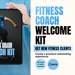 Fitness Coach Client Welcome Kit Canva | Onboarding Template, Coach Starter Pack (US Letter)