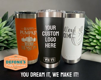 CUSTOM Yeti 20oz Tumbler | Groomsman Gift | Birthday Gift |  Custom Gift | Personalized Yeti | Gift For Dad | Team Tumbler | FAST SHIPPING