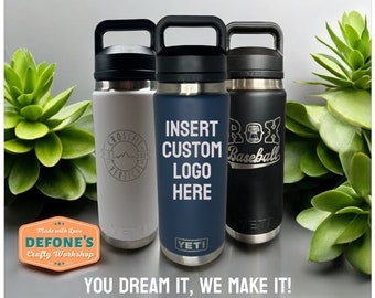 CUSTOM Yeti 46oz Engraved  Rambler Water Bottle | Personalized | Unique Gift | Custom Name | Wedding Gift | Bachelor | FAST SHIPPING