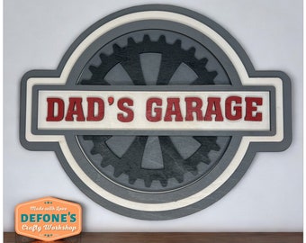 Dad's Garage sign | Father's day | Gifts for Dad | Man cave sign | Father's day gifts | Garage gifts | Dad's Garage | FAST SHIPPING